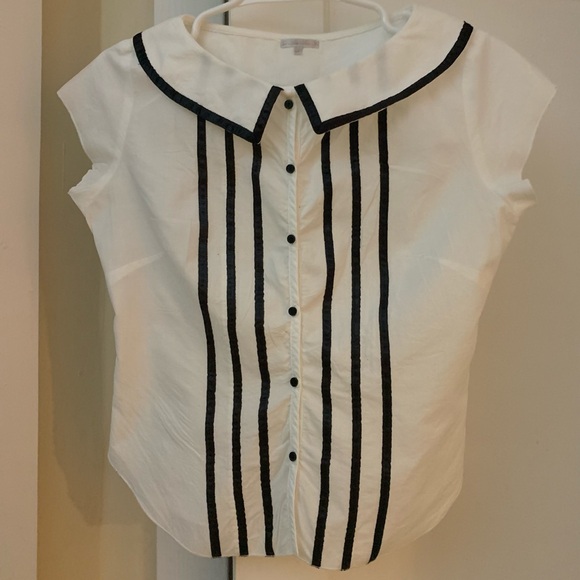 Lux Tops - Oversized Collar Shirt by Lux